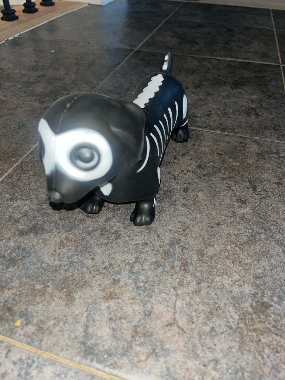 Black & White Skeleton Dachshund Dog squishy Toy - Brand Unspecified